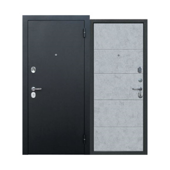 Дверь входная 2050х960х75 мм Ferroni Гарда, правая, серебристый антик/бетон снежный