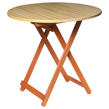 Стол складной, большой, круглый, 79x79x73см, сосна "Банные штучки"/1