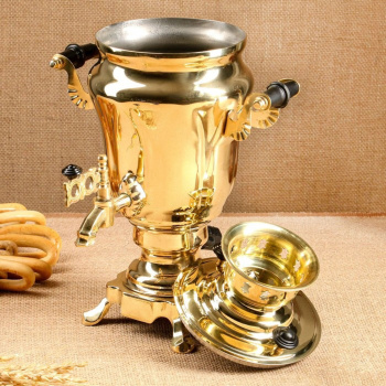 Самовар электрический, 1,5 л, латунь 7619551