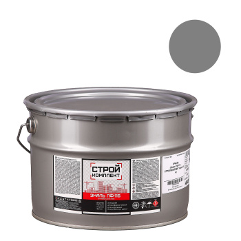 Эмаль ПФ-115 серая 10 кг СТРОЙКОМПЛЕКТ *1/44