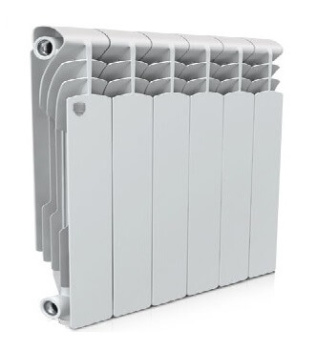 Радиатор алюминиевый 12 секций Royal Thermo Revolution, 350 мм, белый Радиатор алюминиевый 12 секций Royal Thermo Revolution, 350 мм, белый