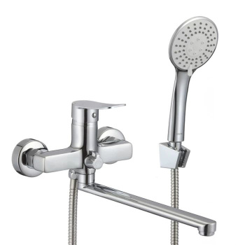 Смеситель для ванны Demi Milardo DEMSB02M02, длинный излив, однорычажный, с лейкой Смеситель для ванны Demi Milardo DEMSB02M02, длинный излив, однорычажный, с лейкой