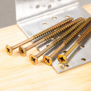 Шурупы жёлтые BROZEX пакет 5*90 (10шт) *10/100 Шурупы жёлтые BROZEX пакет 5*90 (10шт) *10/100