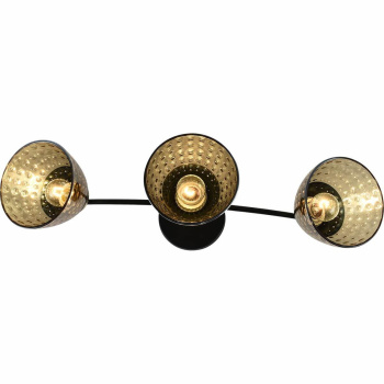 Люстра Reluce 01386-0.3-03, Е27, 3 лампы, 60 Вт, цвет черный/золото