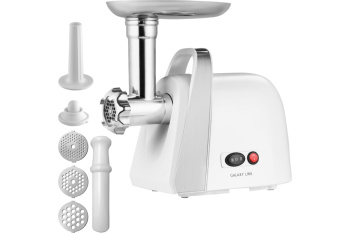 Мясорубка 1600Вт GALAXY LINE GL 2421 нерж. реверс + насадки *1/3
