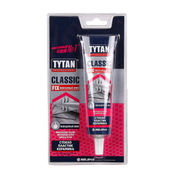 Жидкие гвозди 100 мл TYTAN Classic Fix, для стекла, металла, пластика, прозрачный