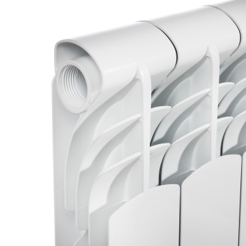 Радиатор алюминиевый 8 секций Royal Thermo Revolution, 350 мм, белый Радиатор алюминиевый 8 секций Royal Thermo Revolution, 350 мм, белый
