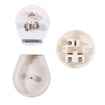 Розетка и вилка 3х- контактные д/электроплит (белая) РШ-ВШ 32А О/У 250В 2Р+РЕ UNIVersal 1235 *6/72