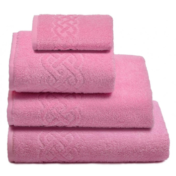 Полотенце махровое 70*130см Plait цв.128 светло-розовый ПЛ-3501-01933 *3/15