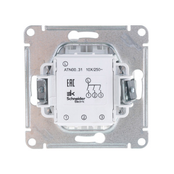 Механизм выключателя 3-кл. ATLAS DESIGN (сх.1+1+1) 10АХ бел. SchE ATN000131