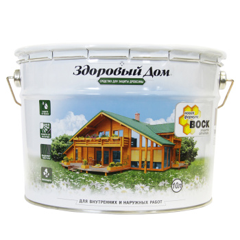 Средство для защиты древесины Здоровый дом, 10 л, дуб