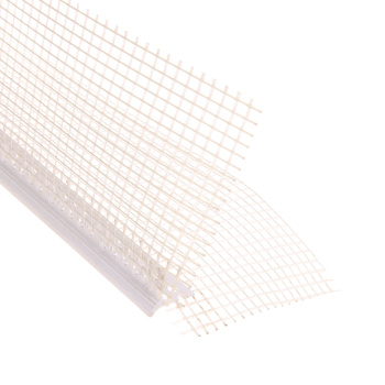 Профиль-капельник ПВХ с армирующей сеткой 2,5м Konel *25 Профиль-капельник ПВХ с армирующей сеткой 2,5м Konel *25