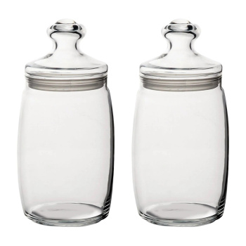 Набор банок для продуктов стекло "Чешни" 2шт х 1,1л  97425 "Pasabahce" *1/6 Набор банок для продуктов стекло "Чешни" 2шт х 1,1л  97425 "Pasabahce" *1/6