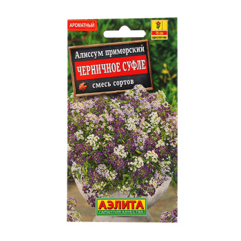 Семена Алиссум Черничное суфле смесь 0,1гр Аэлита цв *10/200