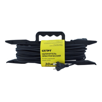 Удлинитель 1 розетка 20м б/з РАМКА КГ 2*0,75 мощ.нагр 2200Вт СТАРТ SG KG 1х20/РС16  *1/10