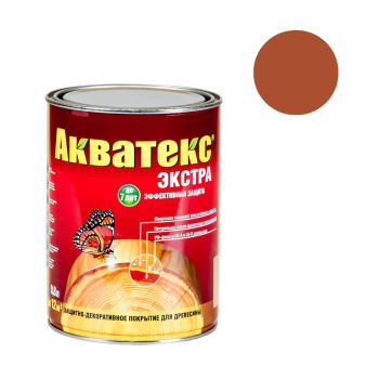 Защитно-декоративное покрытие для древесины алкидное груша 0,8 л Акватекс-ЭКСТРА *1/6/576