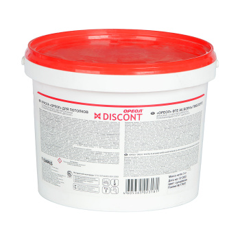 Краска акриловая для потолков 3 кг Дисконт Ореол *1/4/144