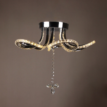 Люстра 8897/130W Chrome 500 мм 3 реж., пульт S=16м2  VERNER LIGHTING *1