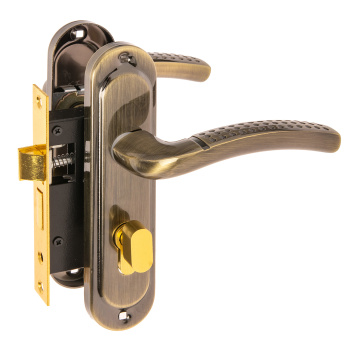 Замок врезной Avers 0827/60, 50 мм, ключ, вертушка, цвет бронза