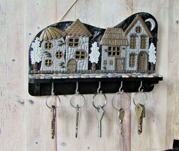 Ключница (4) "Ответственный за уют в доме", 18,5х11 см 5079796