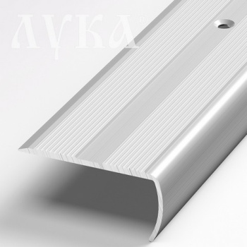 Порог-угол внешний 40х20х1800 мм Лука ПУ 06, серебро люкс