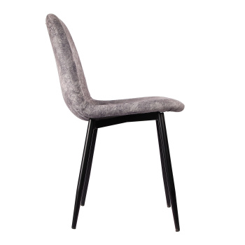 Стул СТОЛБУРГ Кайро, 44х82х42 см, велюр, серый