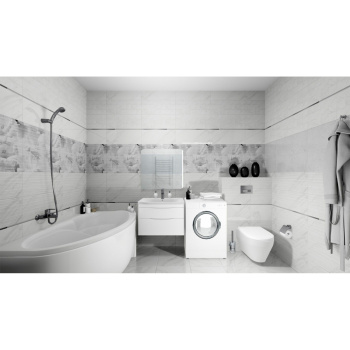 Плитка 60х25 см настенная 1.2 м² Gracia Ceramica Celia, белый