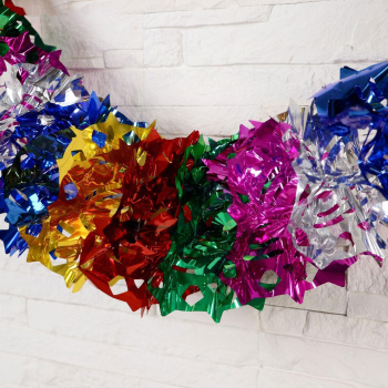 Растяжка d-22 см пятиконечные звёзды по кругу 200 см  3555305