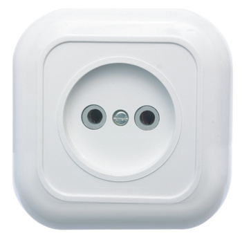 Розетка "Валентина" СП 1-мест. белая РС10-153 *10/65