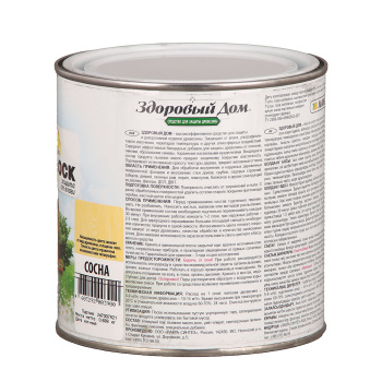 Средство для защиты древесины Здоровый дом, 0.8 л, сосна