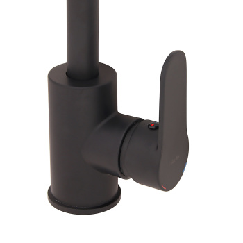 Смеситель для кухни Milardo Poli черный матовый, высокий излив POLBLL0M05 *1/16 Смеситель для кухни Milardo Poli черный матовый, высокий излив POLBLL0M05 *1/16