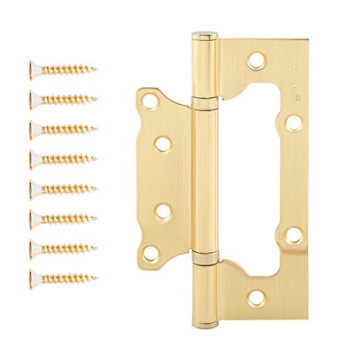 Петля без врезки 125*75*2,5мм ЗОЛОТО матовое GM (комплект 2шт.) AVERS *1/6/48