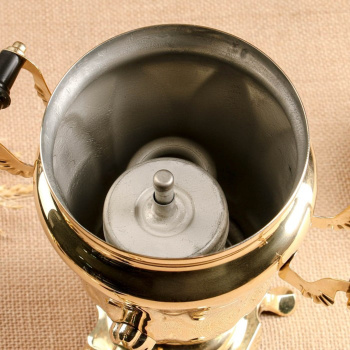 Самовар электрический, 1,5 л, латунь 7619551