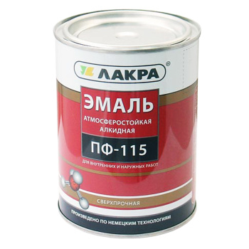 Эмаль ПФ-115 шоколадно-коричневая 1 кг Лакра *1/10/590