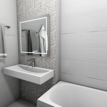 Плитка 50х24.9 см настенная 1.49 м² Alma Ceramica Stone, серо-коричневый