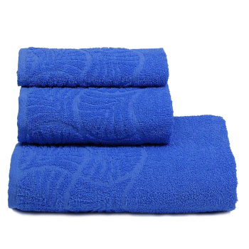 Полотенце махровое 50*90см Волна цв.1148 синий ПД-2601-02057/305 *5/60