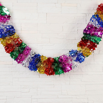 Растяжка d-22 см пятиконечные звёзды по кругу 200 см  3555305